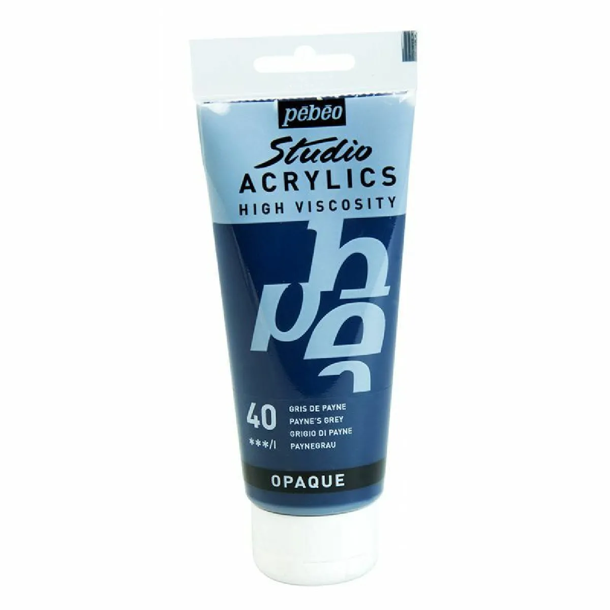 P&eacute;b&eacute;o Peinture Studio Acrylique Tube Gris De Payne 100 Ml