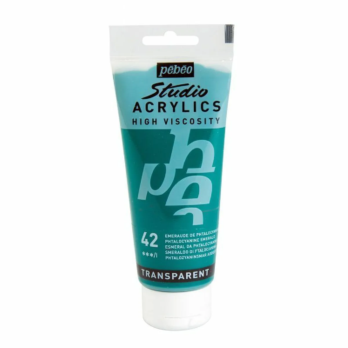 Peinture acrylique P&eacute;b&eacute;o Studio High Viscosity - Transparente - 100 ml