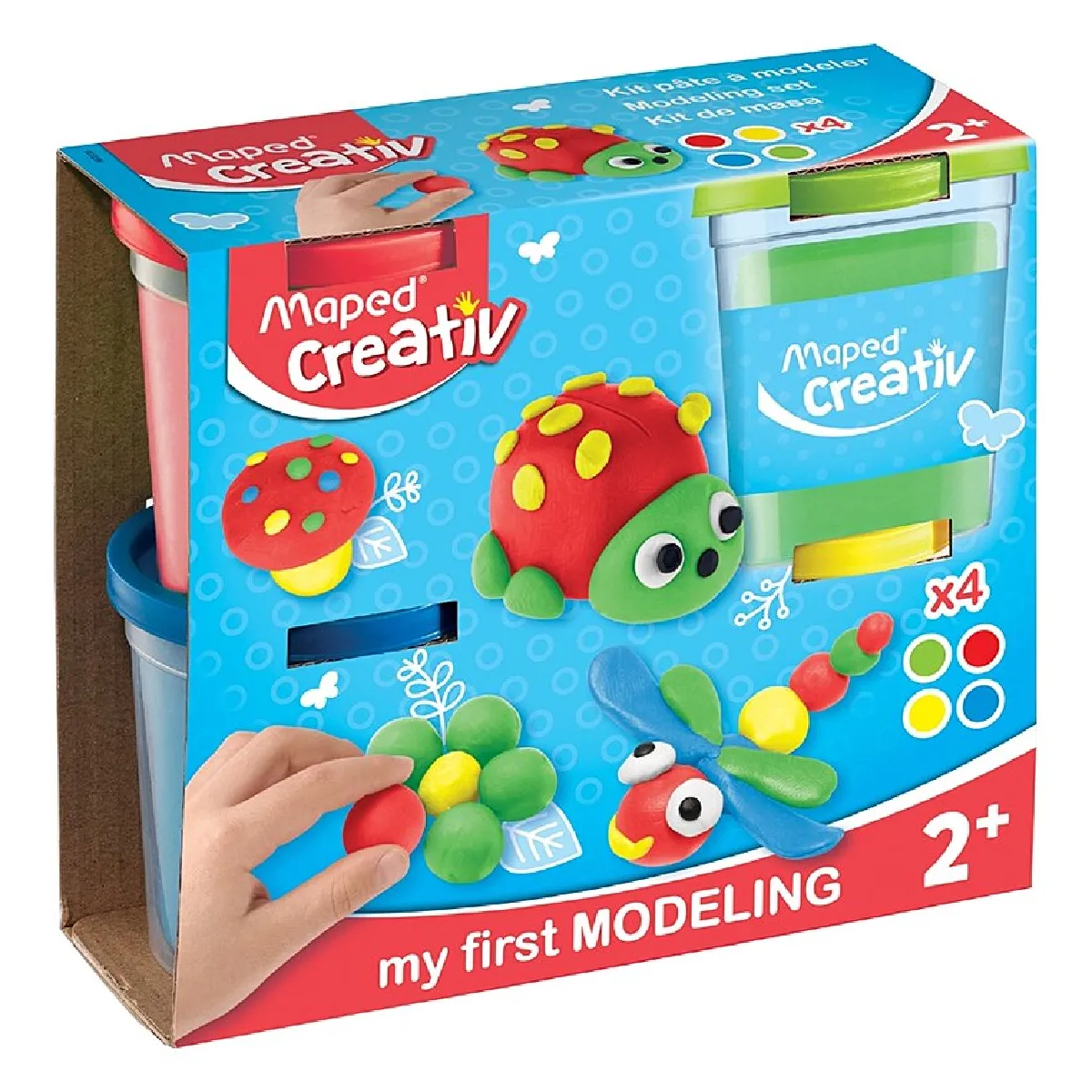 Maped 4 pots de pâte à modeler Maped asst - vue 4