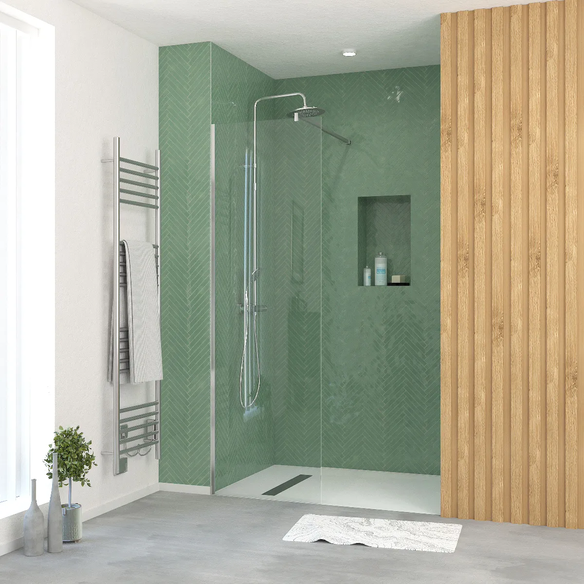 Aurlane Paroi de douche 50 60 70 cm - vue 5