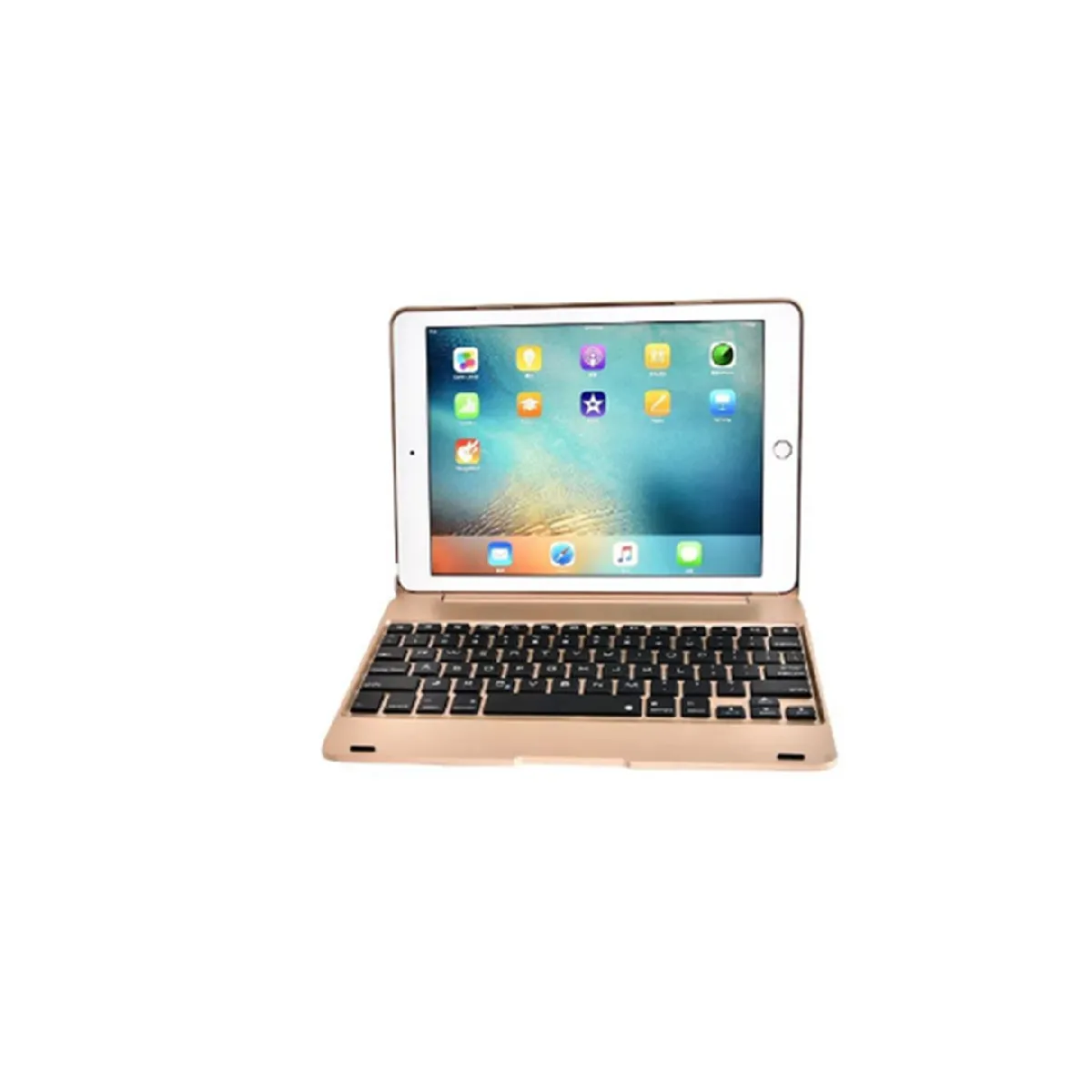 Clavier Bluetooth Mobile Pour IPad - Argenté - ROHS - Azerty ? (à Vérifier) - Neuf Avec Batterie Intégrée