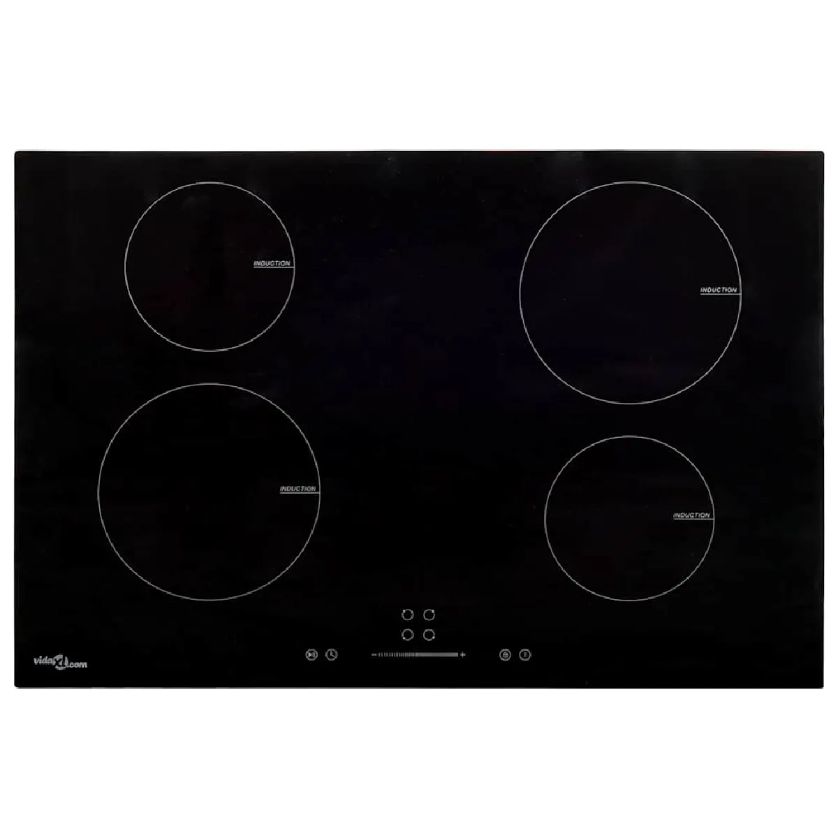 VidaXL Plaque à induction 4 zones 77 cm Noir - Image 2