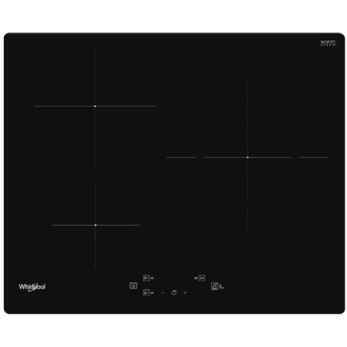WHIRLPOOL Table induction 3 foyers WSQ1160NE - vue 3