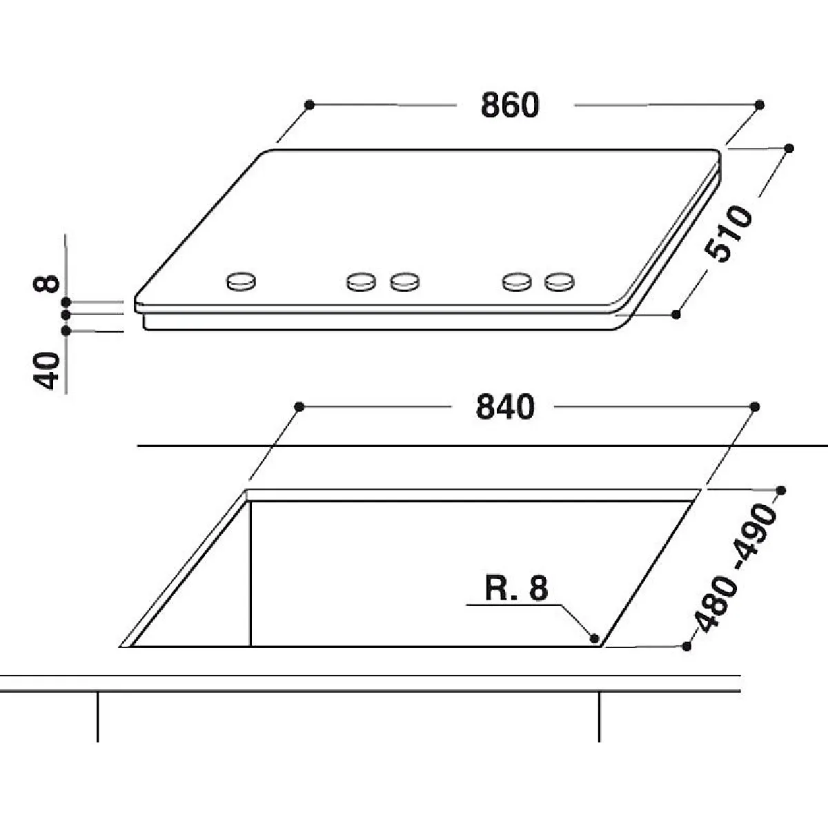 Whirlpool GOA 9523NB - vue 2