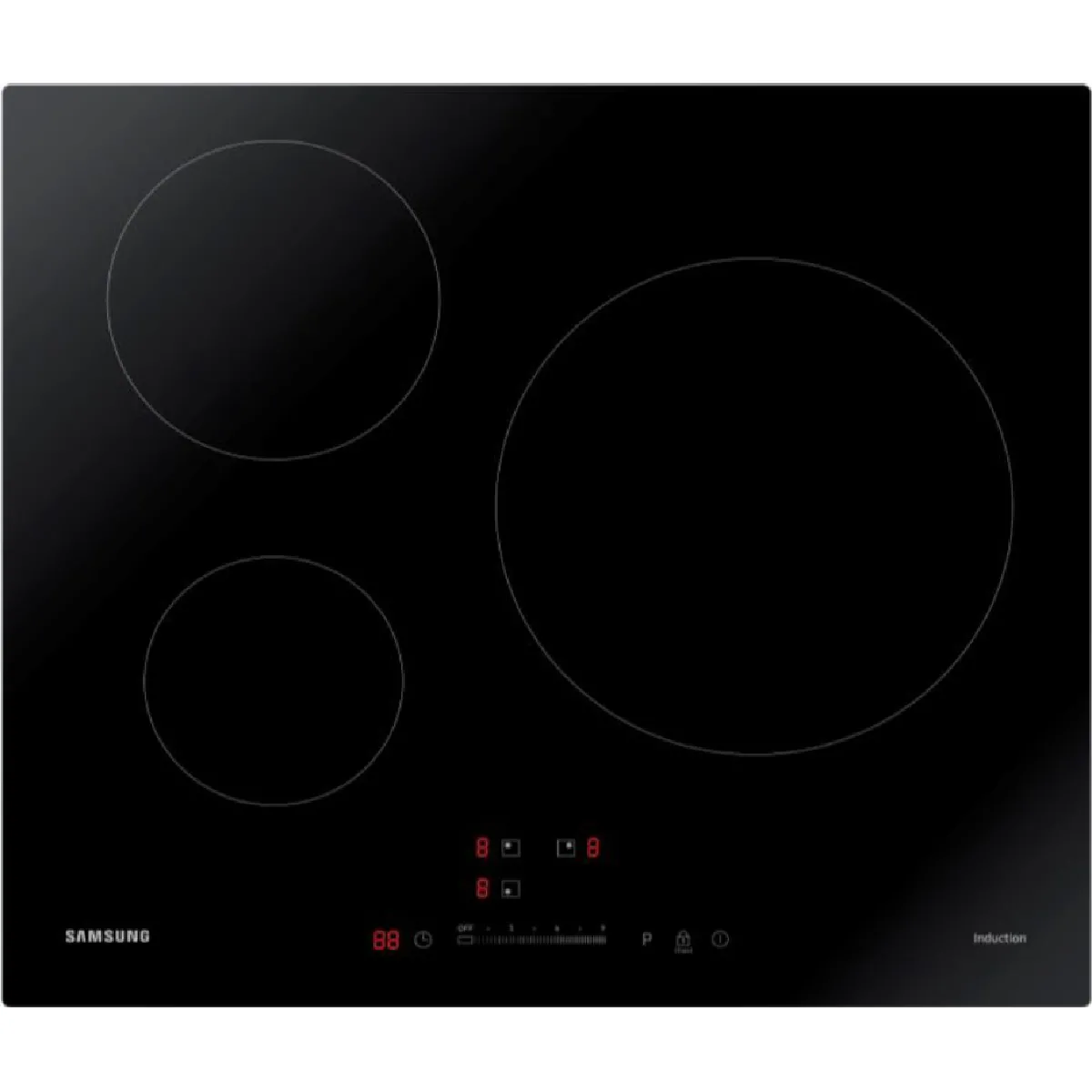 SAMSUNG table induction 60 cm 3 foyers NZ63M3707AK - vue 4