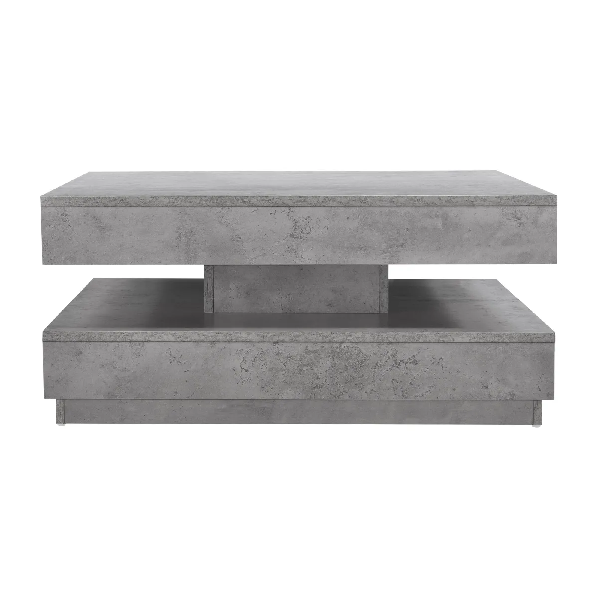 Meilleurs prix pour Table basse avec plateau tournant - Gris béton
