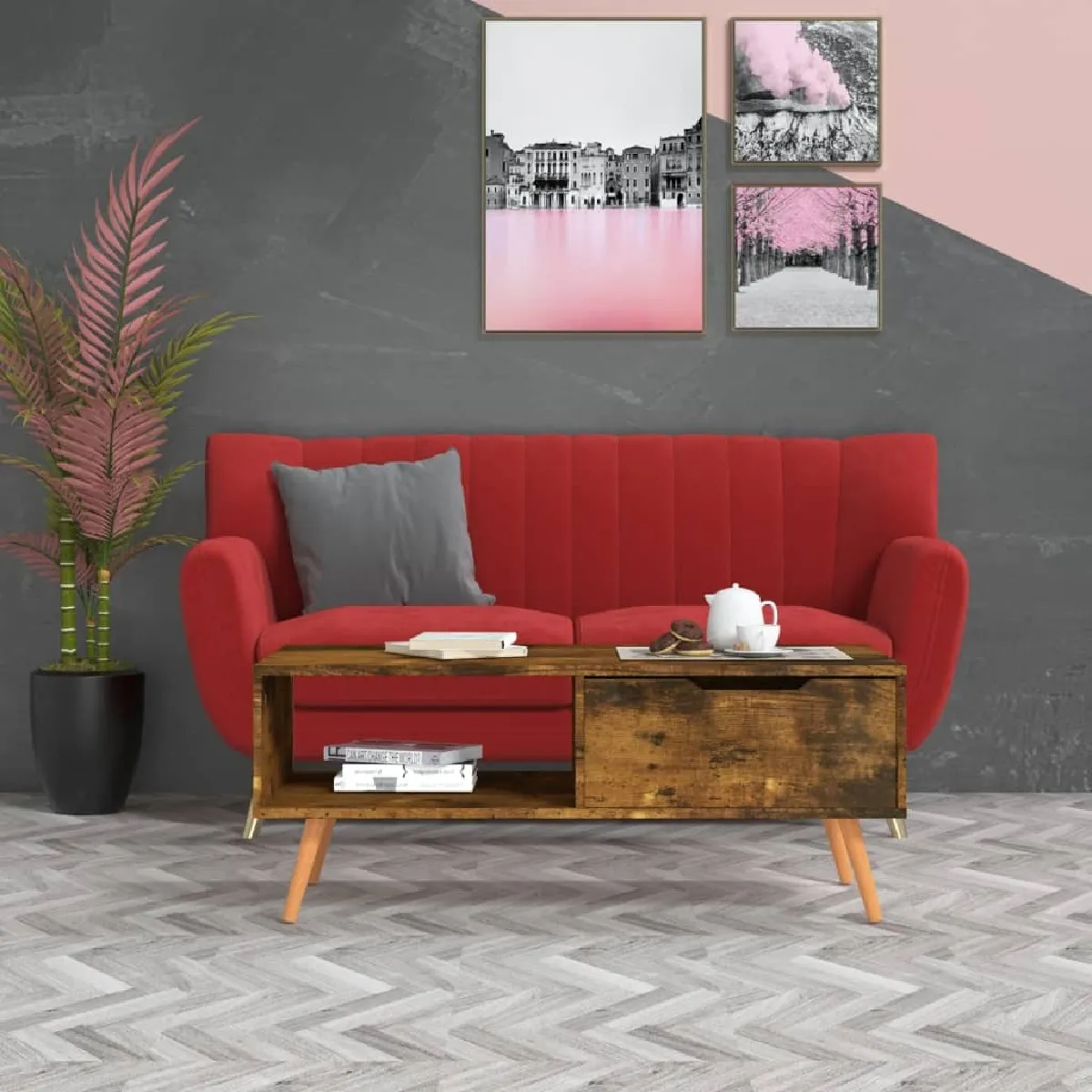 Comparer les prix de Maison Chic MN28008 - Chêne fumé