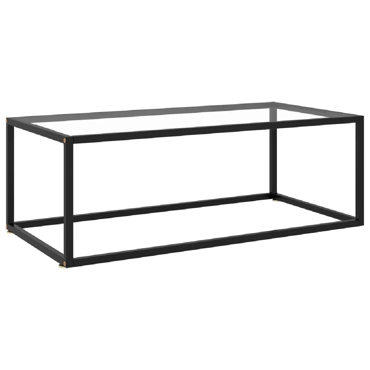 Comparer les prix de Maison Chic MN66167 Table basse - Noir/Transparente