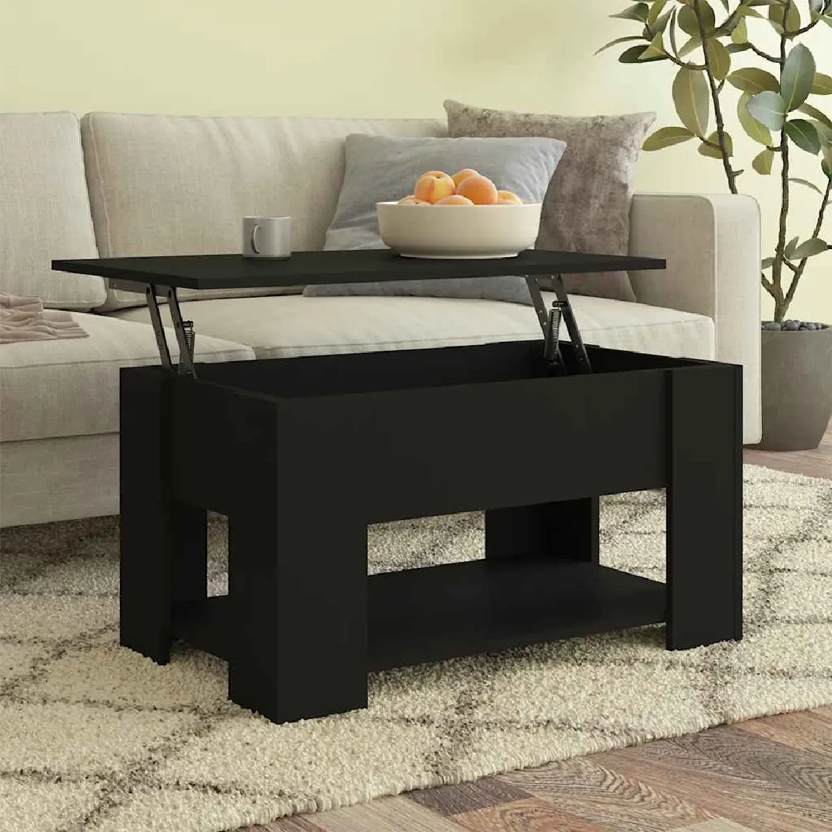 Meilleurs prix pour Vidaxl Table basse noir 79 cm