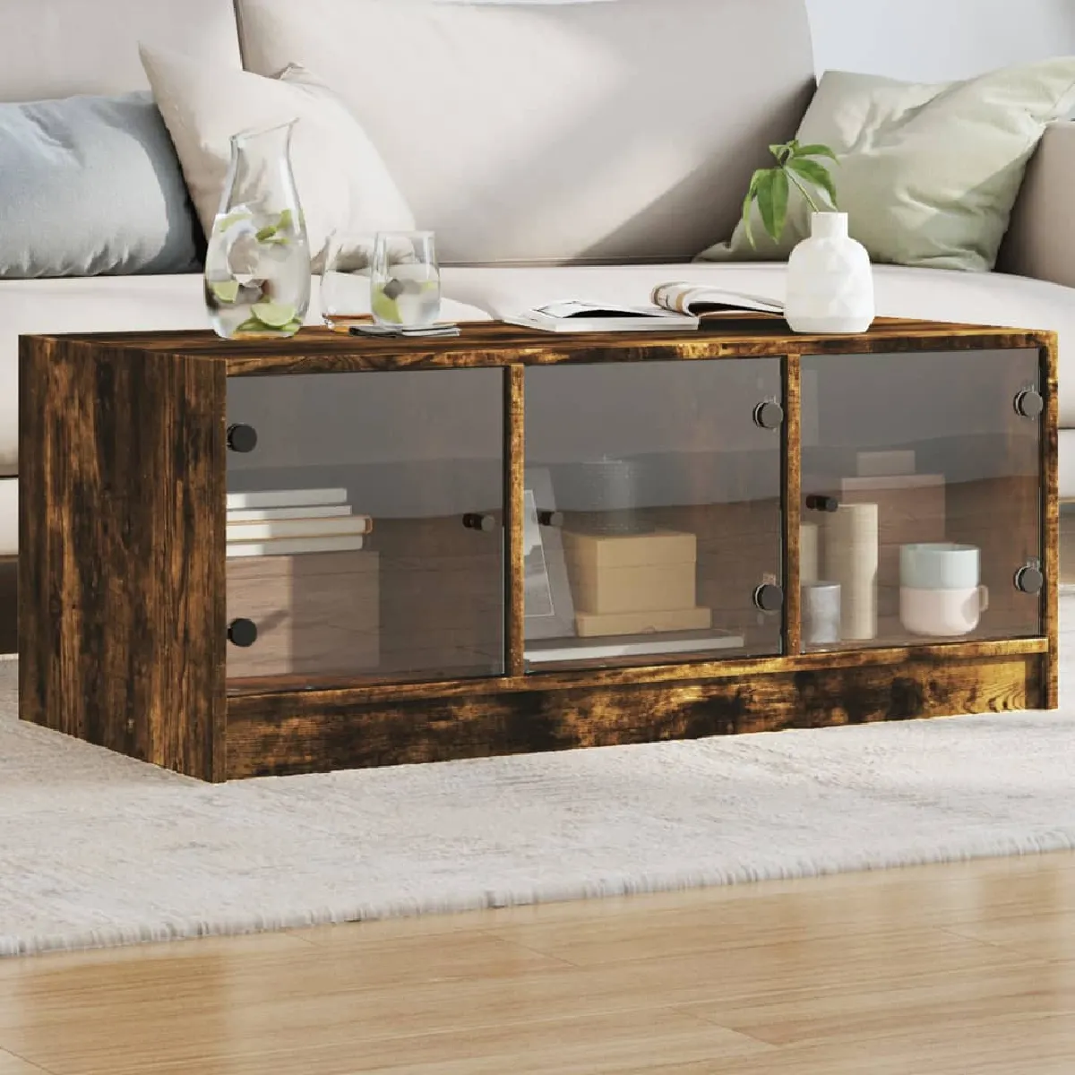 Vidaxl Table Basse - Chêne Fumé