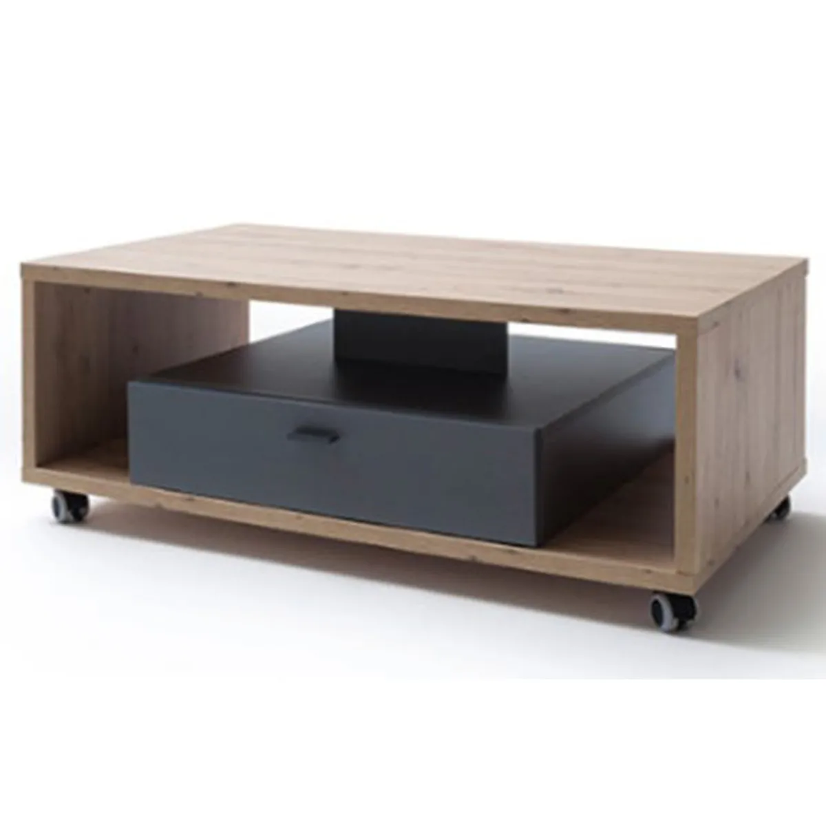 Comparer les prix de pegane Table basse chêne et gris