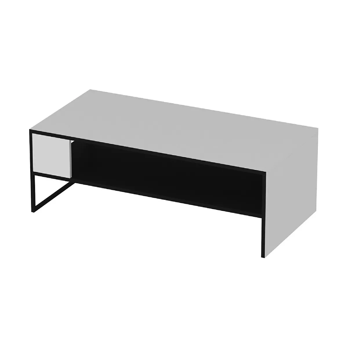 Meilleurs prix pour Table basse rectangulaire avec rangement - 42x120x60 cm