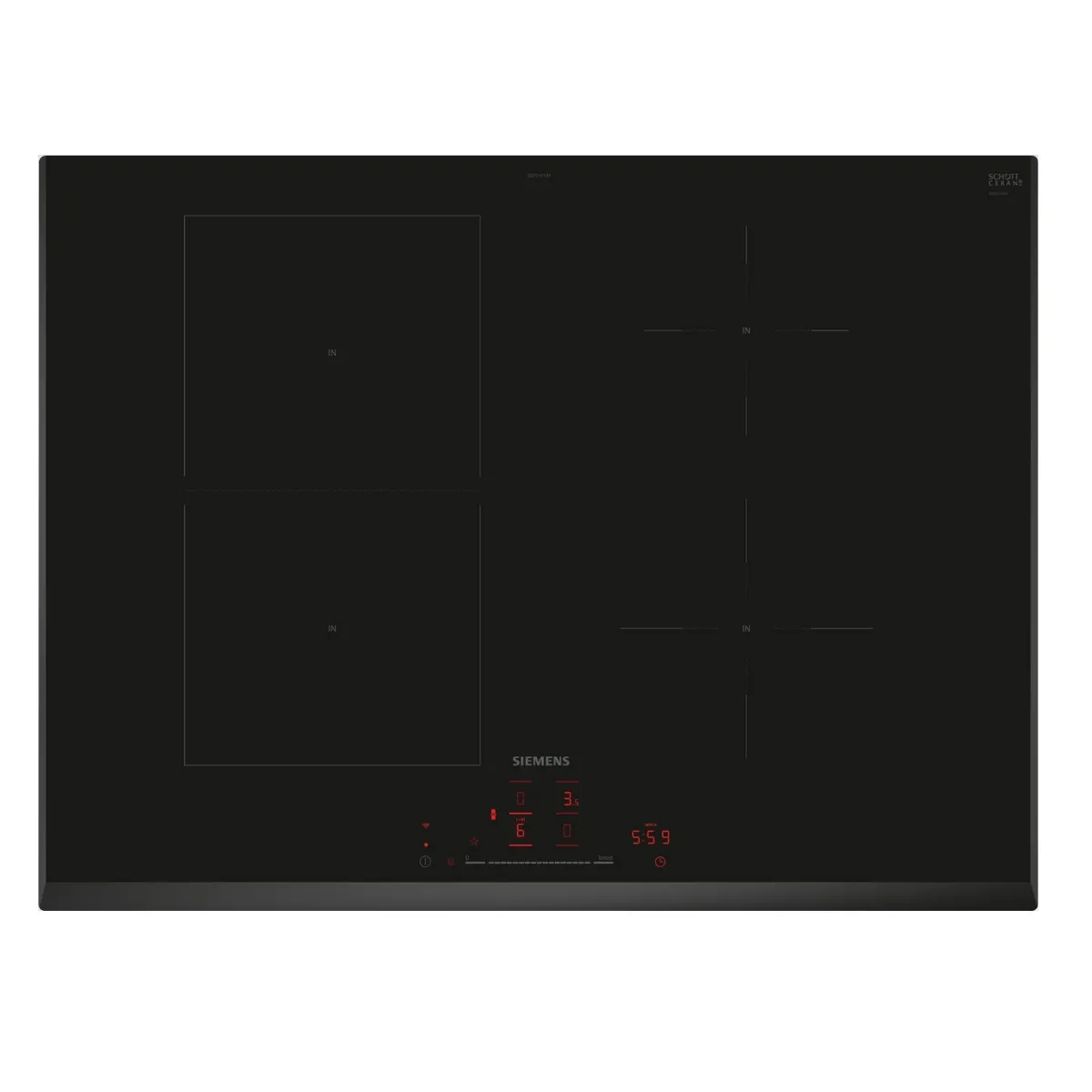 SIEMENS Table de cuisson induction 71 cm 4 foyers ED751HSB1E - vue 4