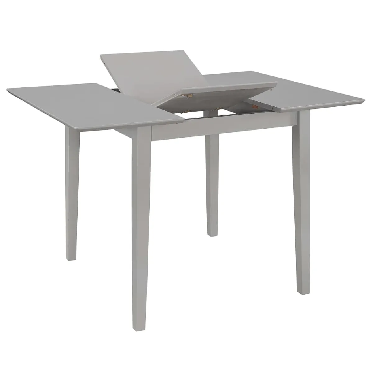Table de salon salle &agrave; manger d&icirc;ner design extensible gris 80-120 cm mdf 0902270