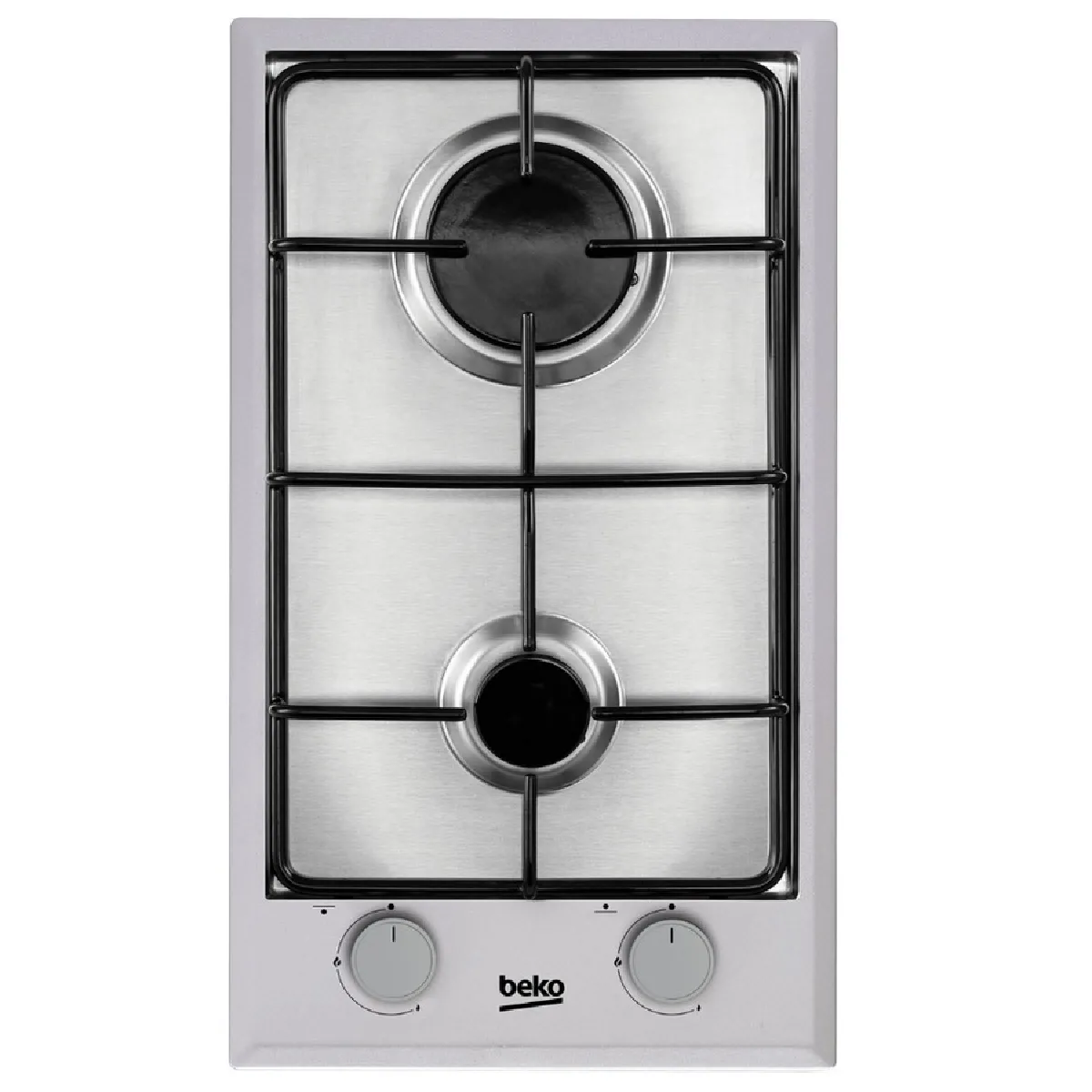 BEKO domino 2 feux gaz coloris inox HDCG32220FX