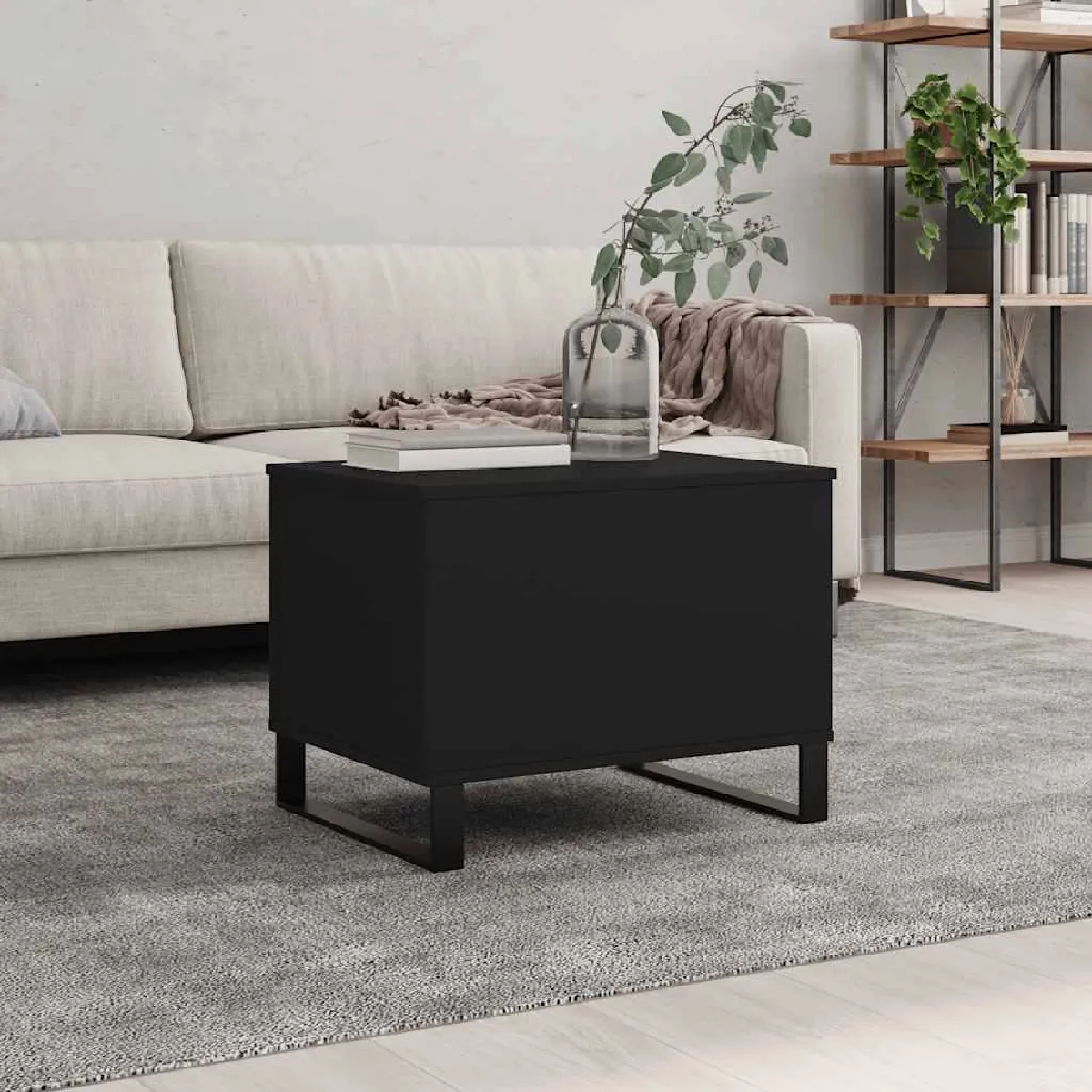 VidaXL Table basse Noir 60x45