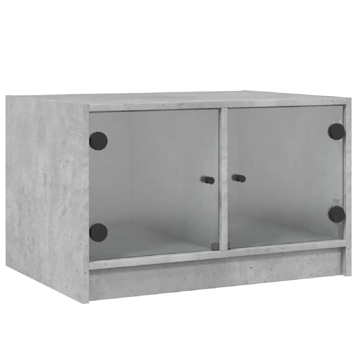 Comparer les prix de Maison Chic Table Basse Verre Gris Béton