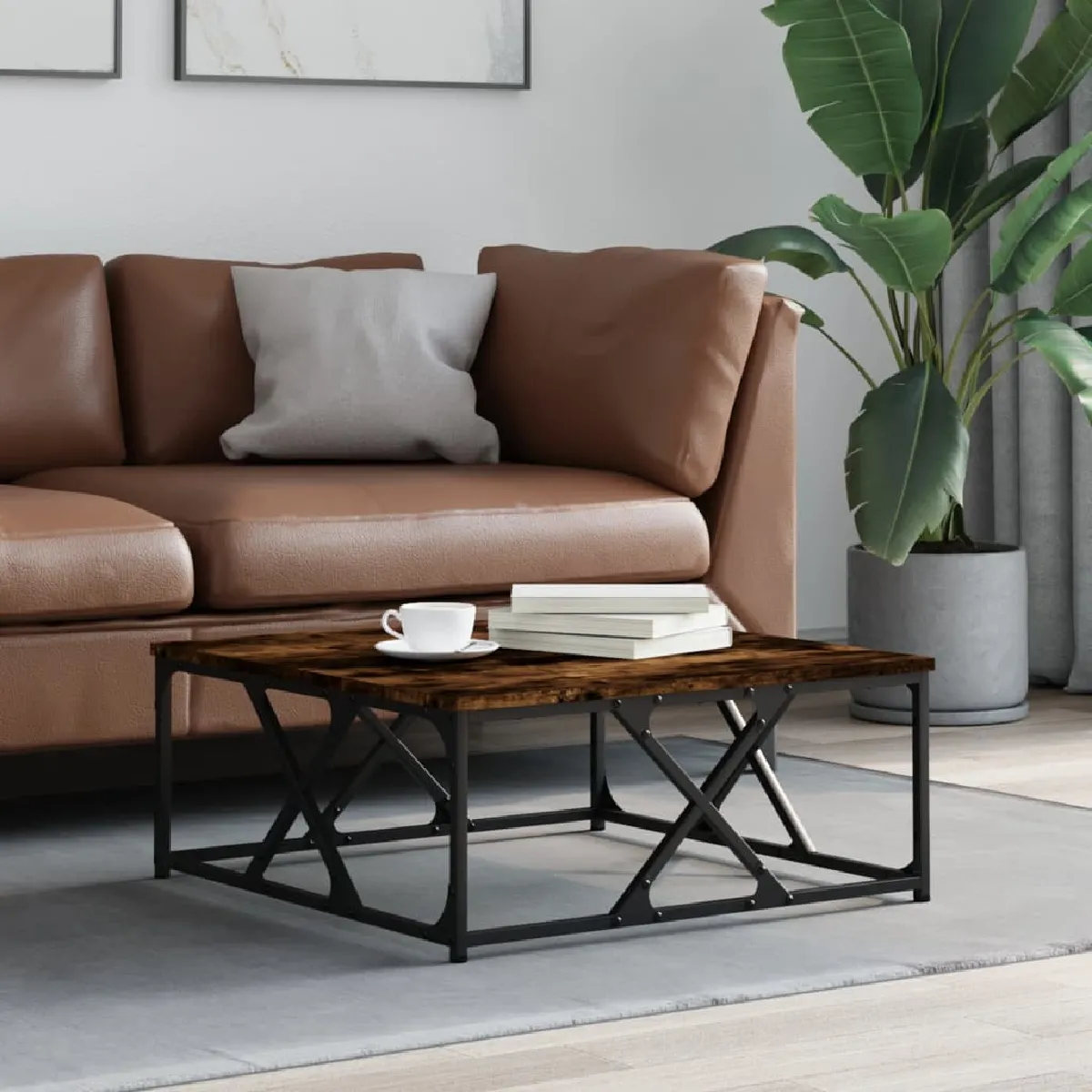 vidaXL - Table d'appoint - Moderne - Chêne - Image 3