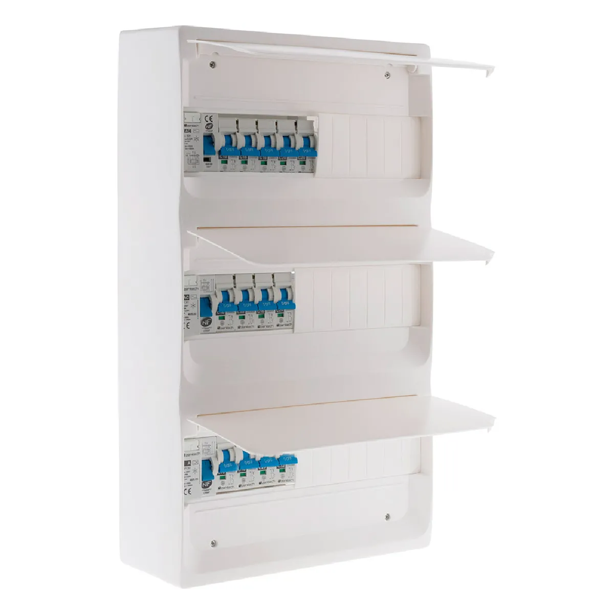 Hbf Zenitech - Coffret T5 39 Modules + 13 Disjoncteurs + 3 Interrupteurs Et Accessoires - Image 3