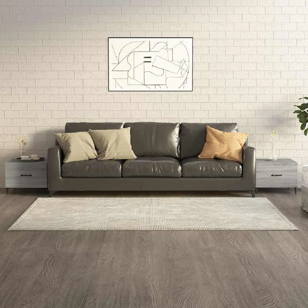 Vidaxl Gris Tables Basses