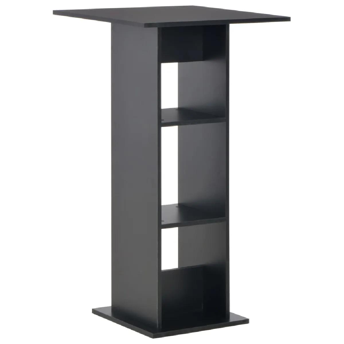 VidaXL - Table de bar noir 60x60x110 cm VidaXL - Table de bar noir 60x60x110 cm