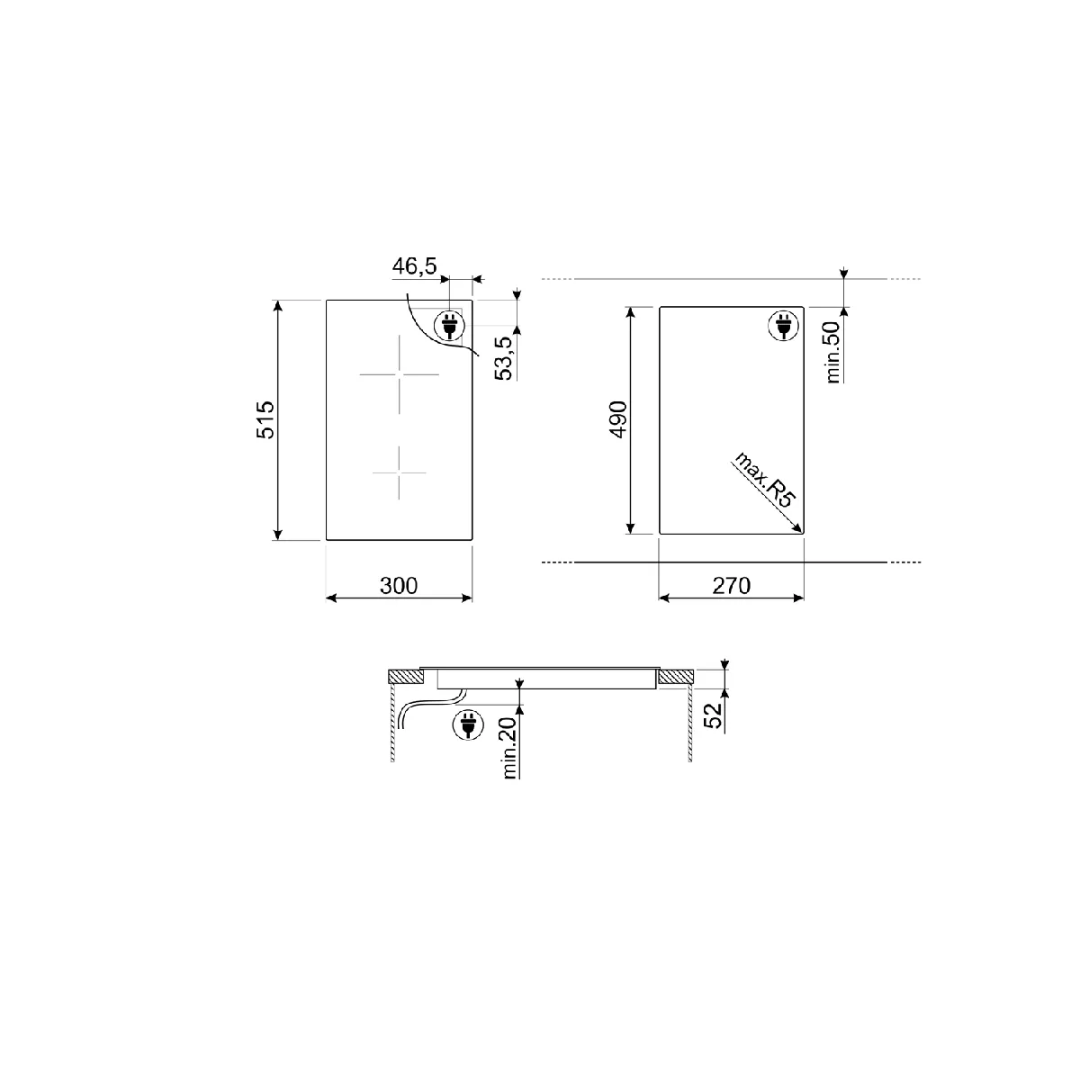 Domino induction SI5322B - vue 1