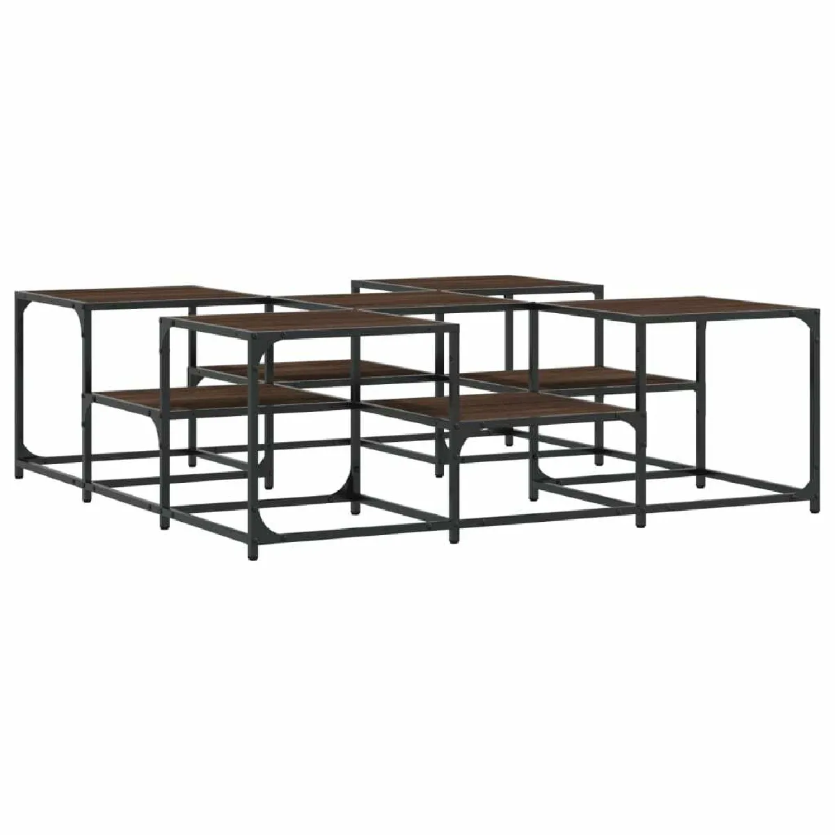 Comparer les prix de Maison Chic Table GKD13430 - Chêne Marron
