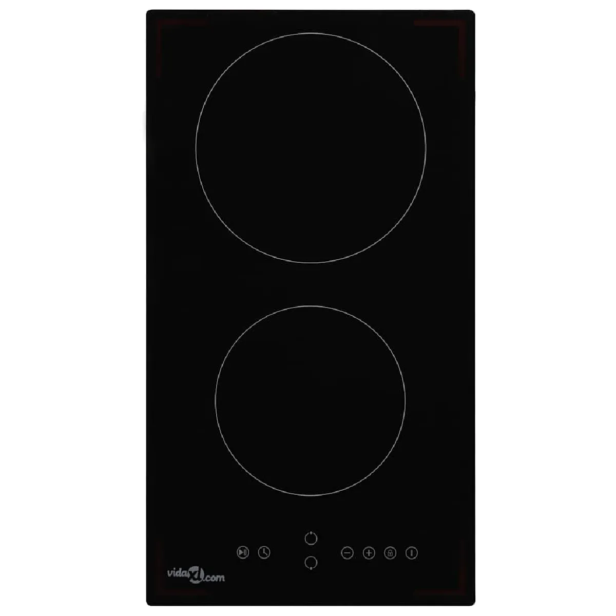 VidaXL Plaque Vitrocéramique 2 Zones 30cm Noir - Image 3