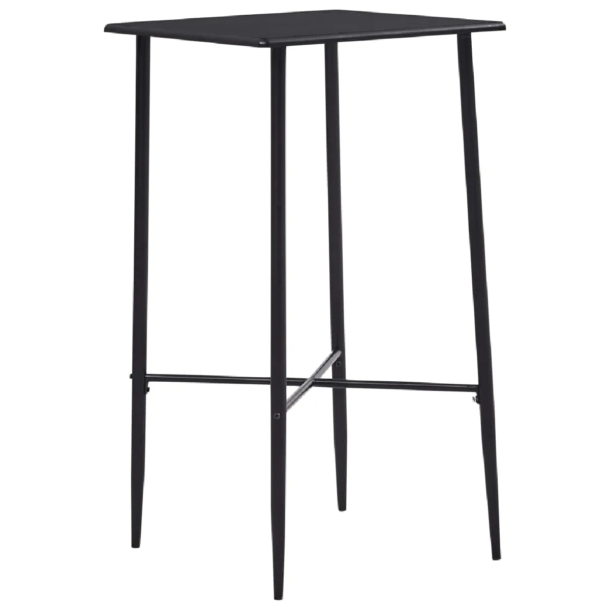 vidaXL Table de bar noir