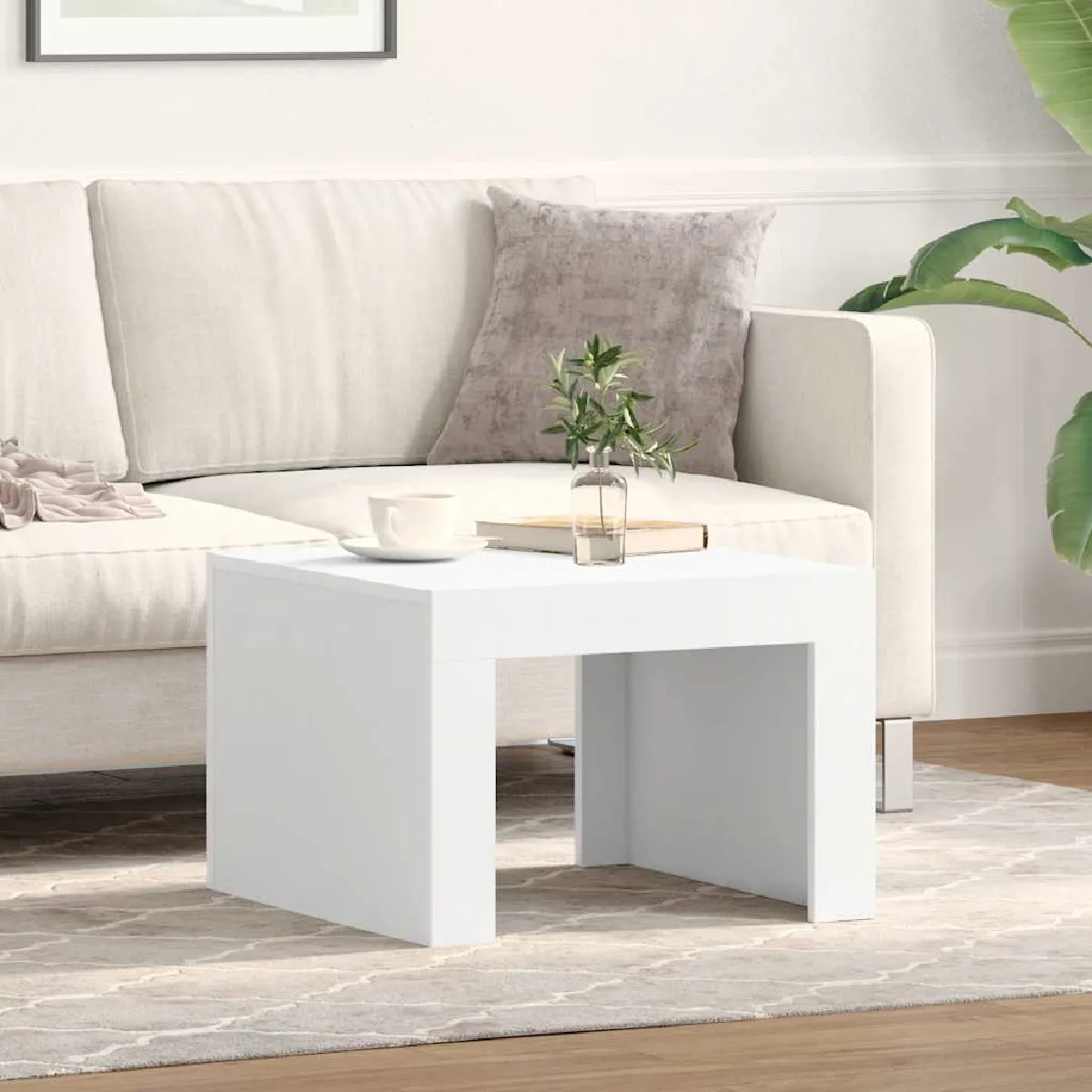 vidaXL Table basse carrée 50x50 cm - vue 2