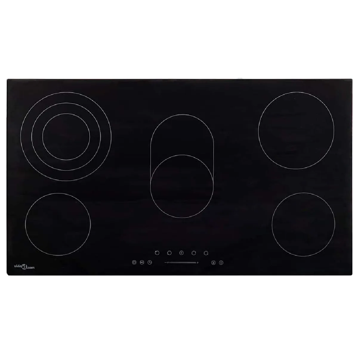 VidaXL Plaque Vitrocéramique 5 Zones 77cm Noir - Image 3