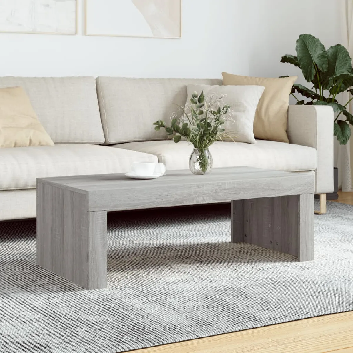 Meilleurs prix pour Vidaxl - Table basse Sonoma - Gris 102x50x36 cm