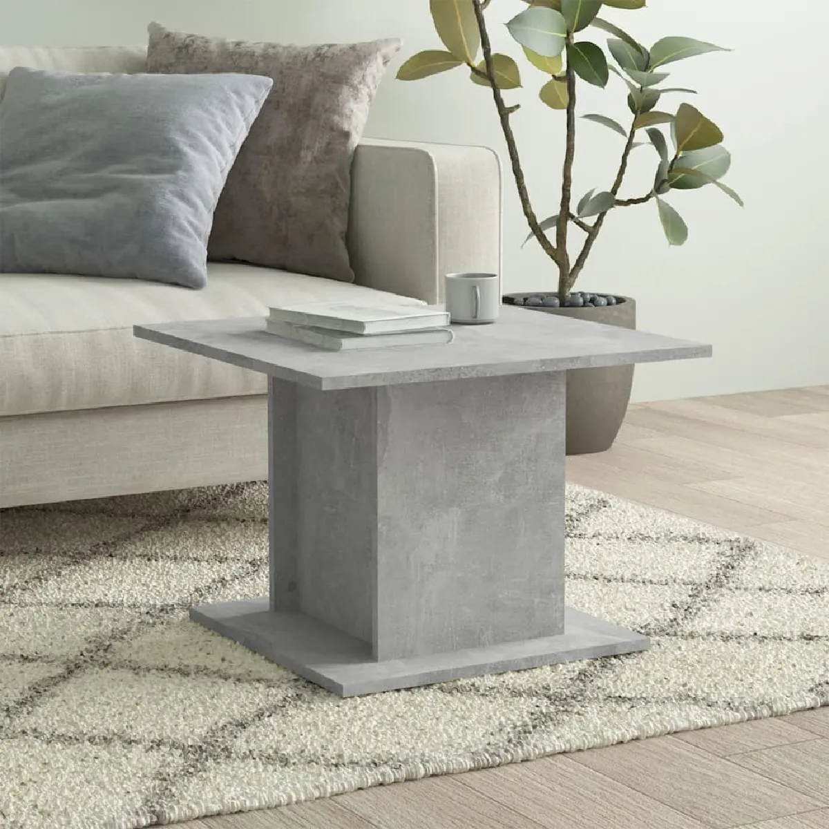 Comparer les prix de Maison Chic Table basse MN80716 - Gris béton