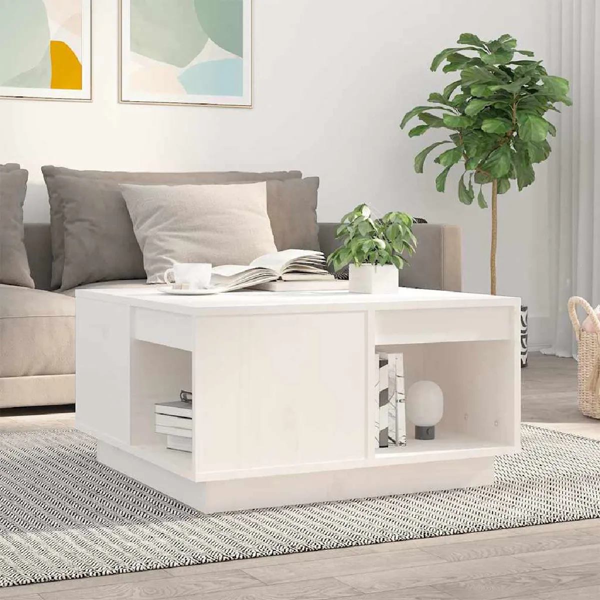 Vidaxl Blanc Table Basse