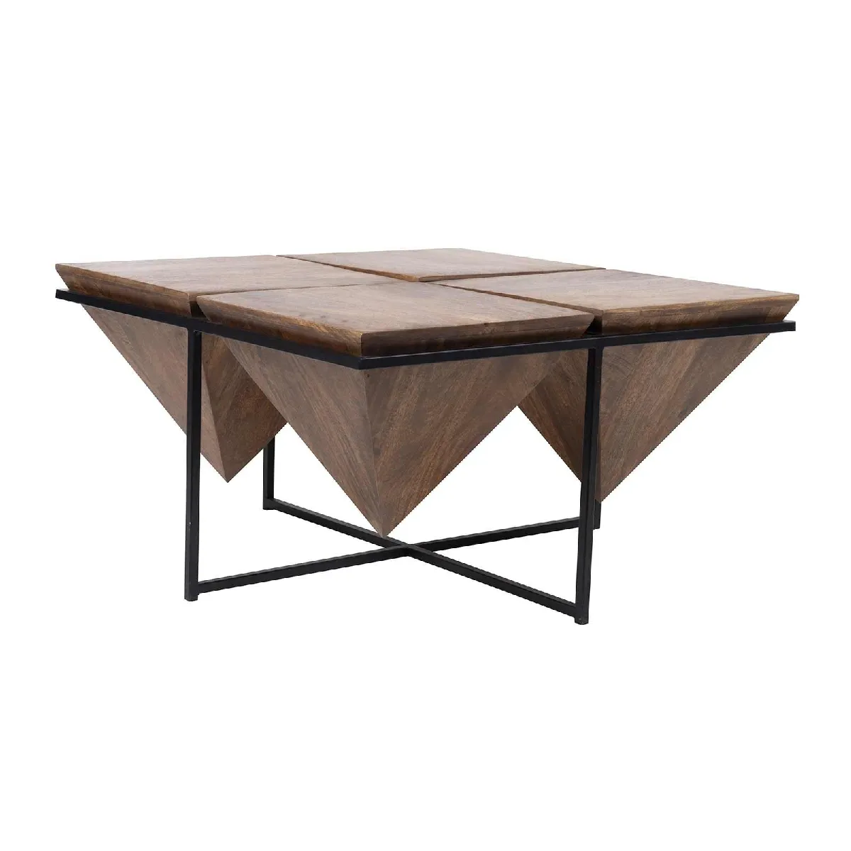 Comparer les prix de Bois & Chiffons Table basse pyramide