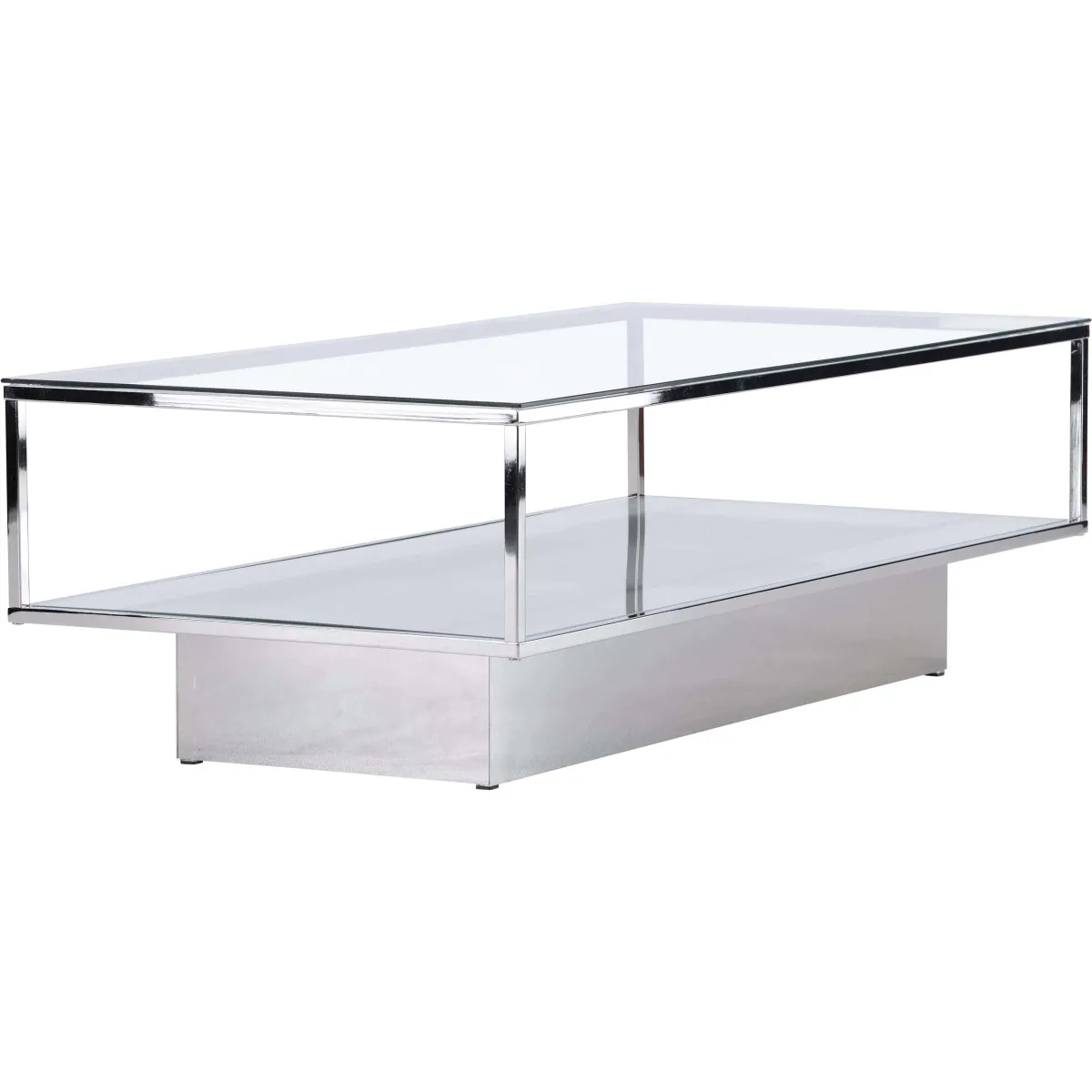 Comparer les prix de Venture Home Table basse Maglehem verre 130 cm