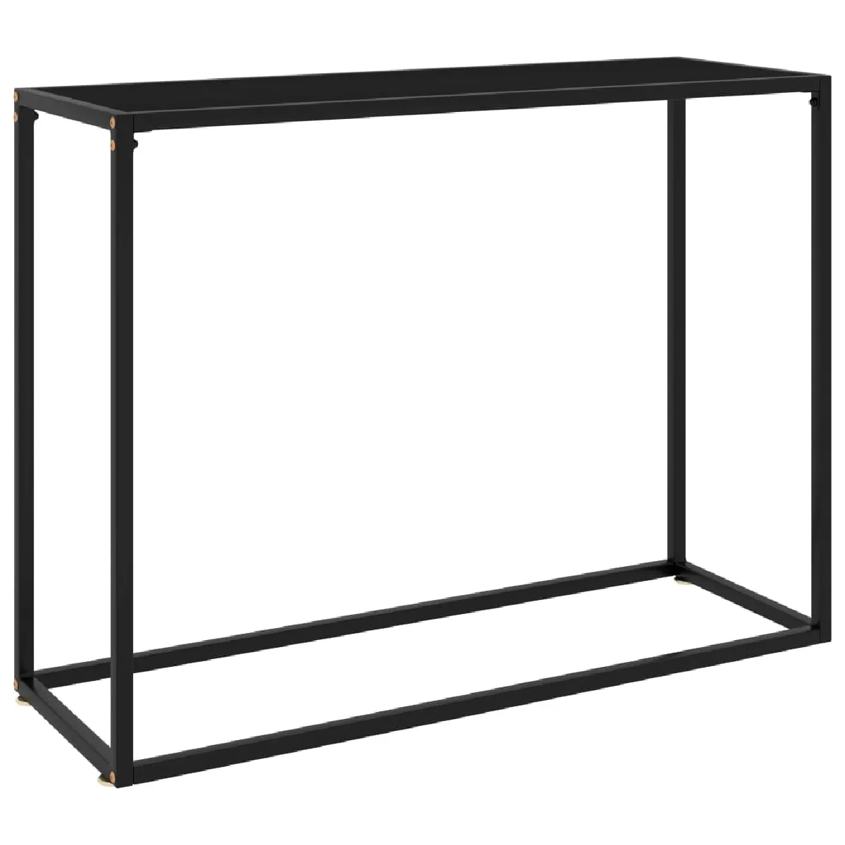 VIDAXL - Table console - Verre trempé - Noir - 100x35x75 cm - Image 2