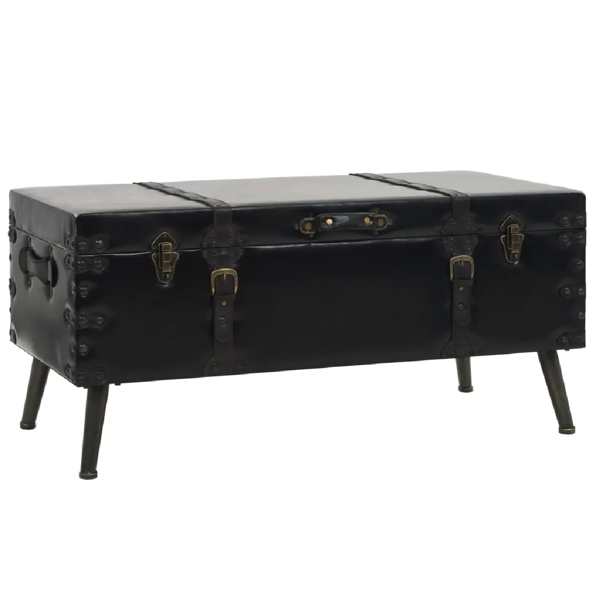 Vidaxl Table Basse Mdf Et Acier 102 X 51 X 48 Cm - Image 3