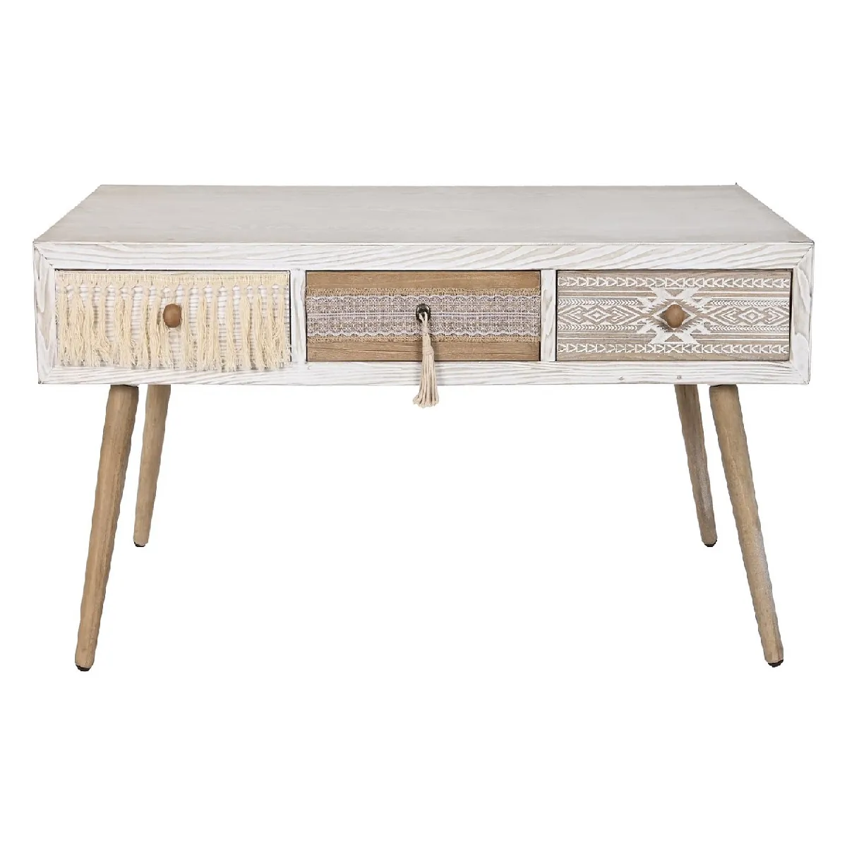 Comparer les prix de Table basse pegane - Blanc/Naturel