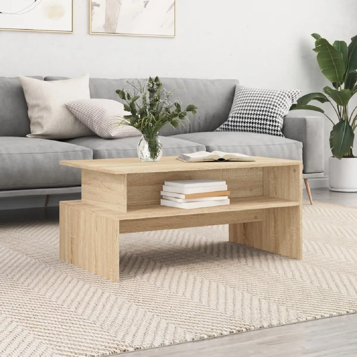 Meilleurs prix pour Maison Chic Table Basse Chêne Sonoma 90x55x42,5 cm