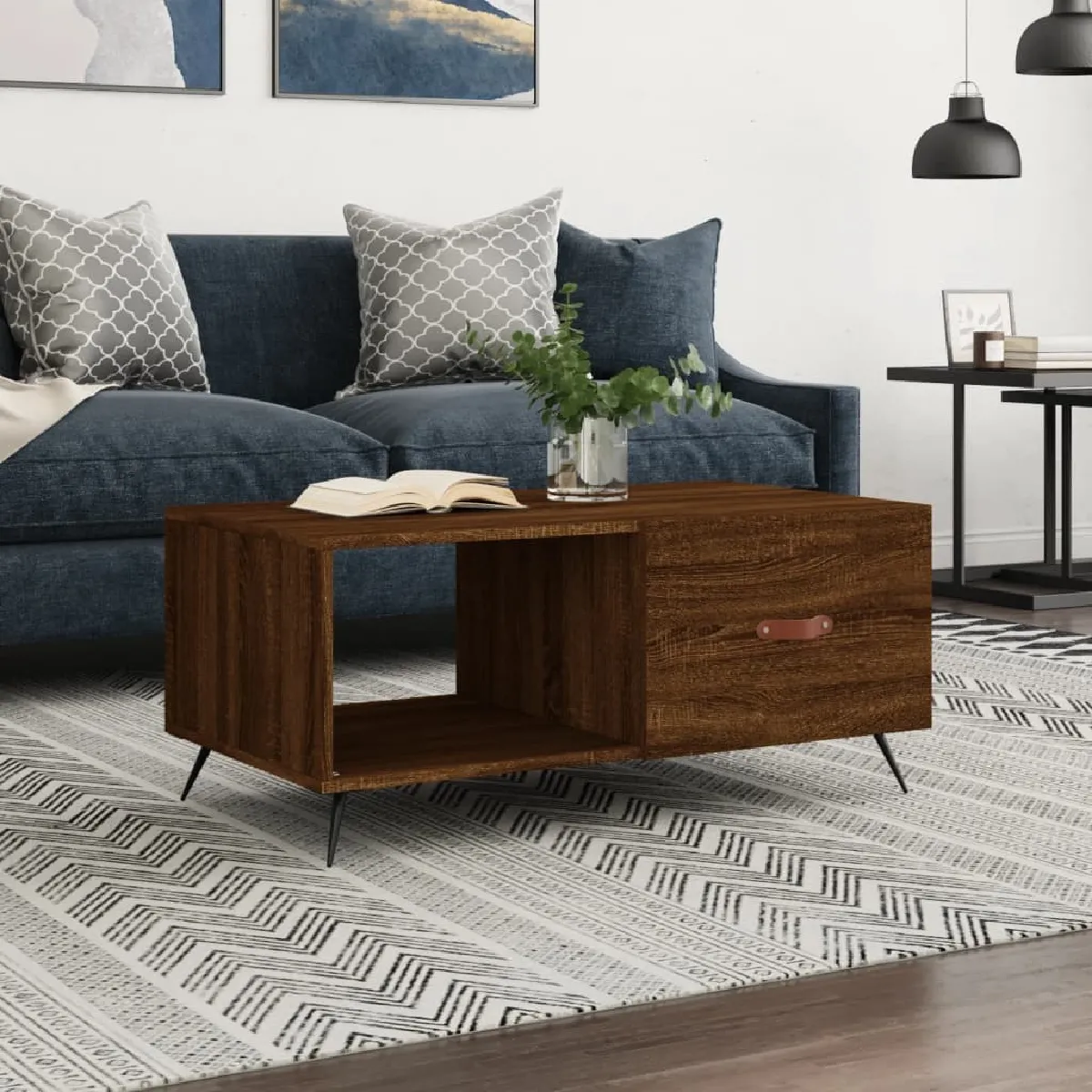 Meilleurs prix pour Maison Chic Table Console MN65878 - Chêne Marron