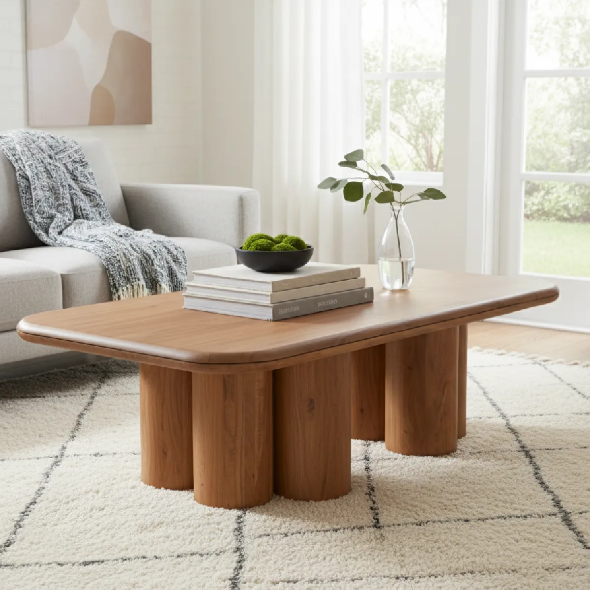 BOIS & CHIFFONS Table basse Maglan - Acacia