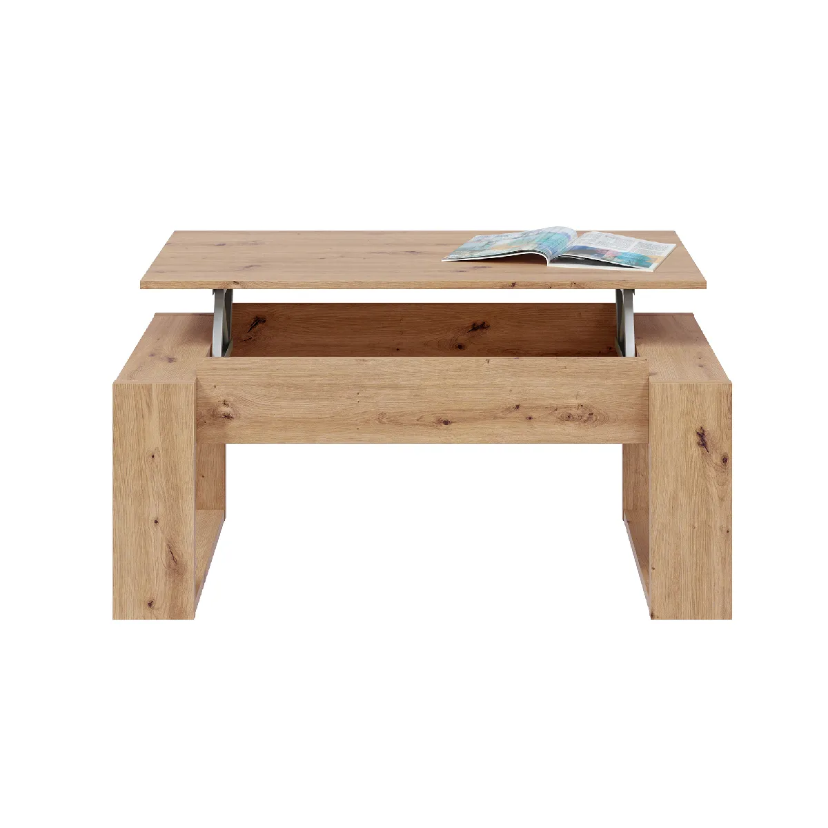 Meilleurs prix pour pegane Table basse modulable 105x55x45 cm - Chêne