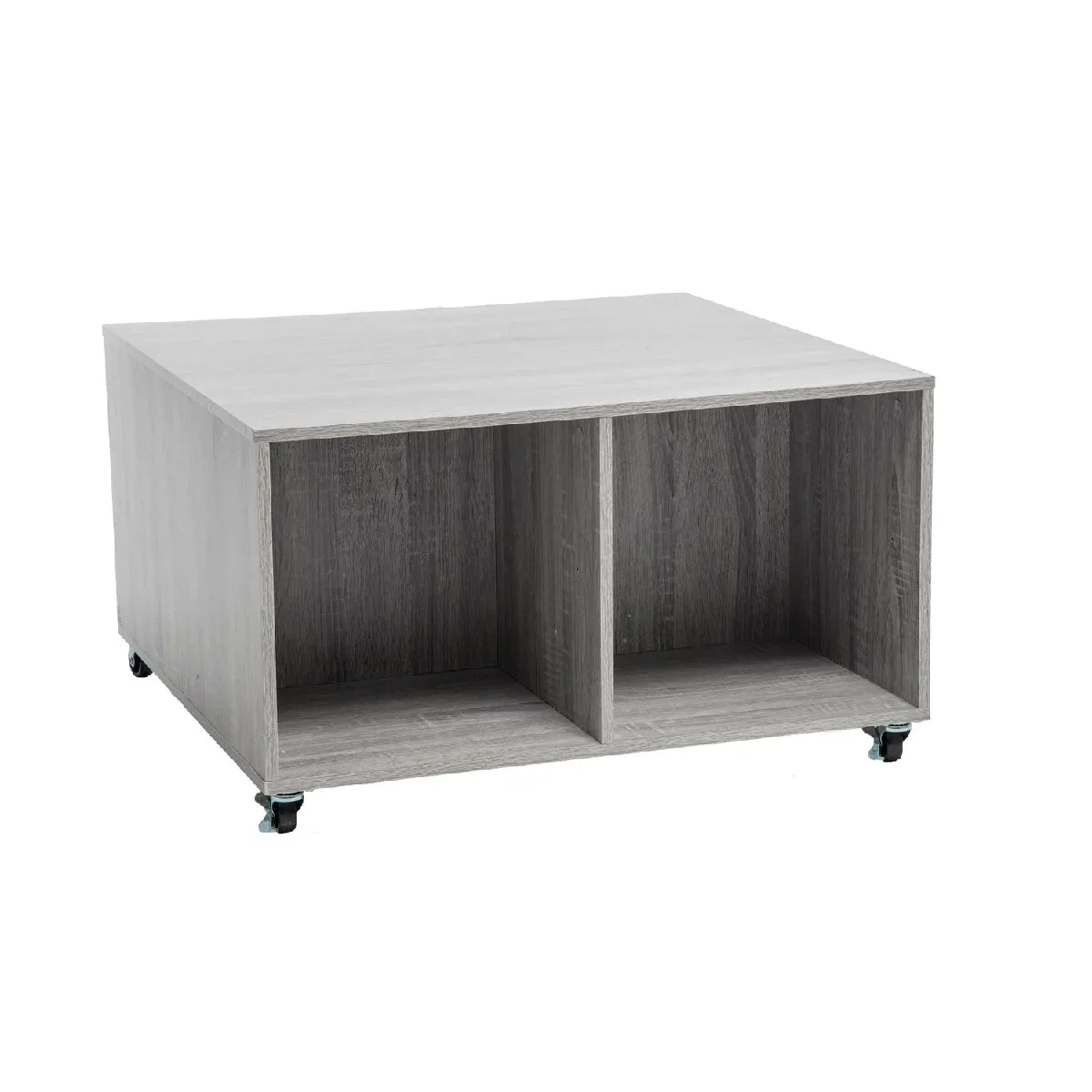 Meilleurs prix pour Atmosphera Table basse à roulettes Mix - H. 65,3 cm - Gris