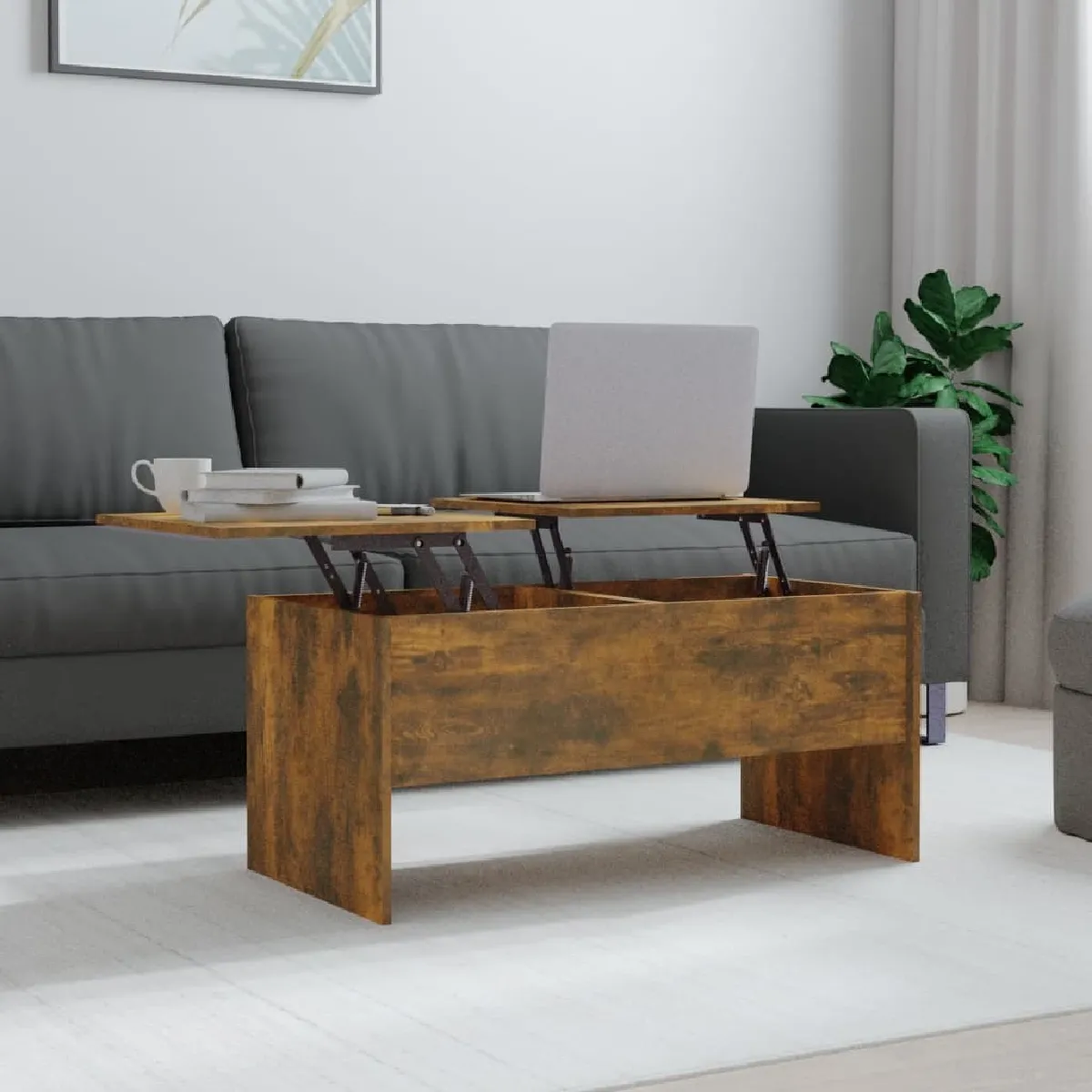 Meilleurs prix pour Maison Chic Table basse chêne fumé