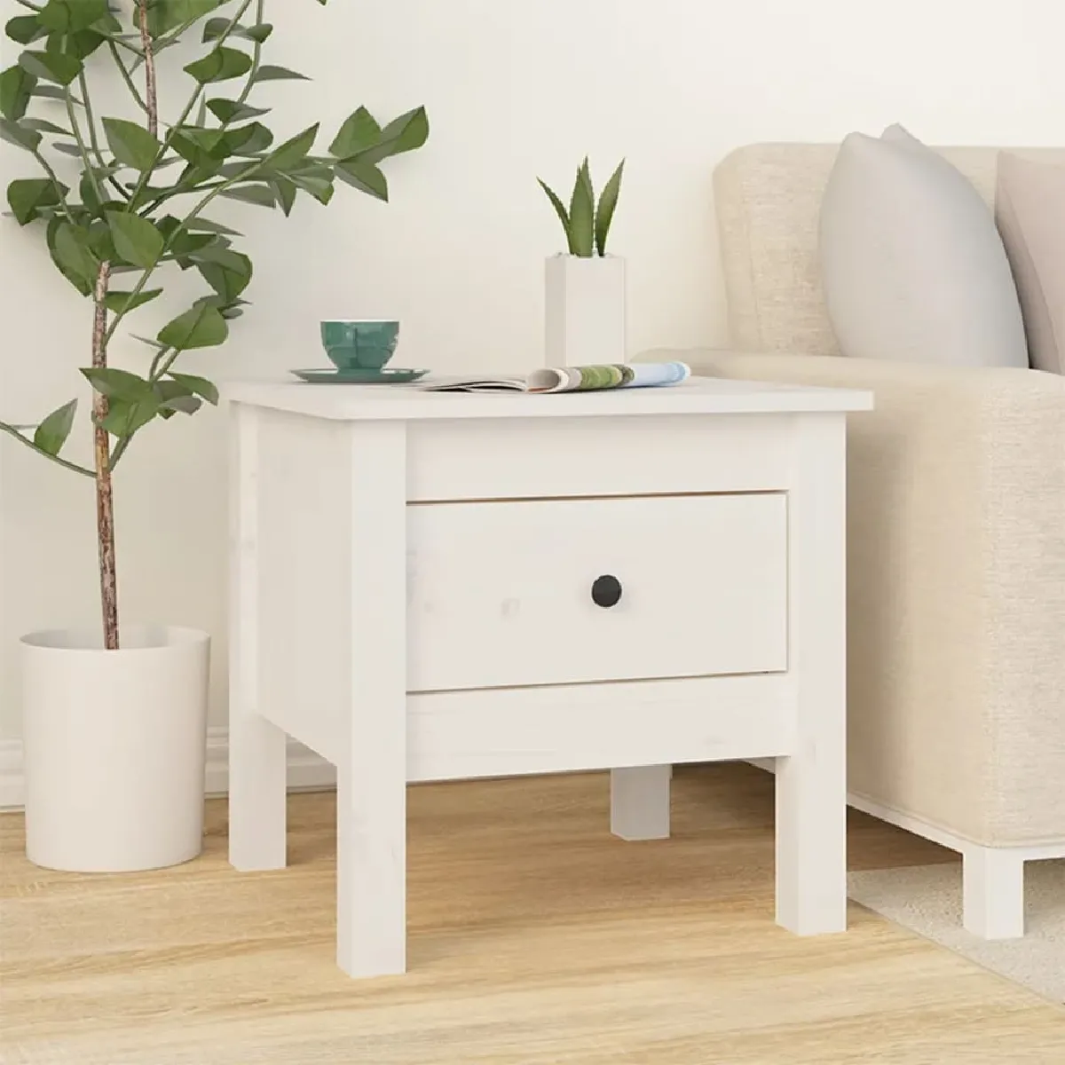 Vidaxl Blanc Table D'appoint