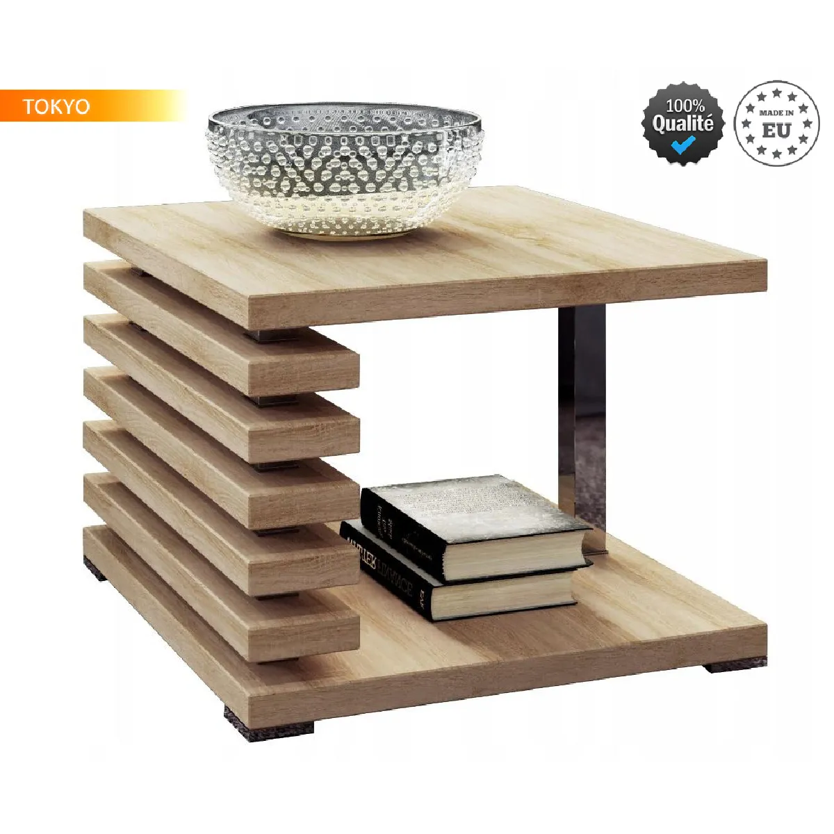 Comparer les prix de DUSINE Table basse Tokyo - Bois Sonoma