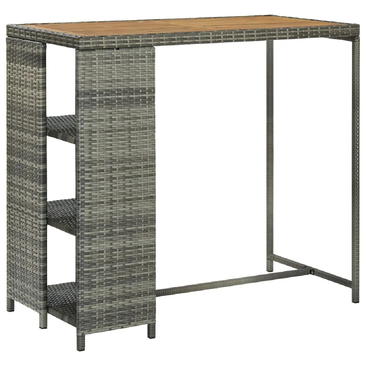 Vidaxl Table de bar avec rangement - vue 3
