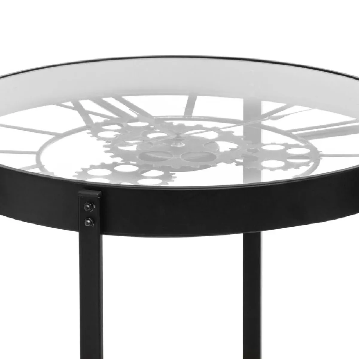 Tables gigognes métal effet bois noir | Maisons du Monde