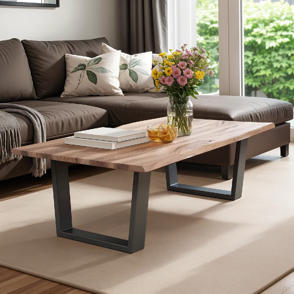 Table basse rectangulaire acacia massif